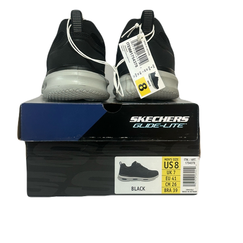 Skechers Glide-Lite Men's Classic Shoes Fit With Memory Foam (Black, Medium 9) - Picture 12 of 12